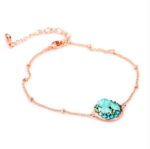 Top Quality Lovely Cartoon Rose Glod Color Bracelet Jewelry Elements Austrian Crystals Wholesale