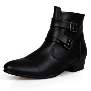 British pointed male boots