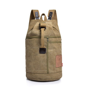 Large Capacity Canvas Letter Printing Rucksack