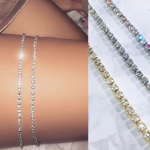 Girl thigh leg chain body bikini beach strap body chain jewelry