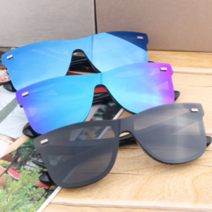 New Siamese Reflective Lens Sunglasses Retro Men and Women Driving Sunglasses Classic 007 Sunglasses
