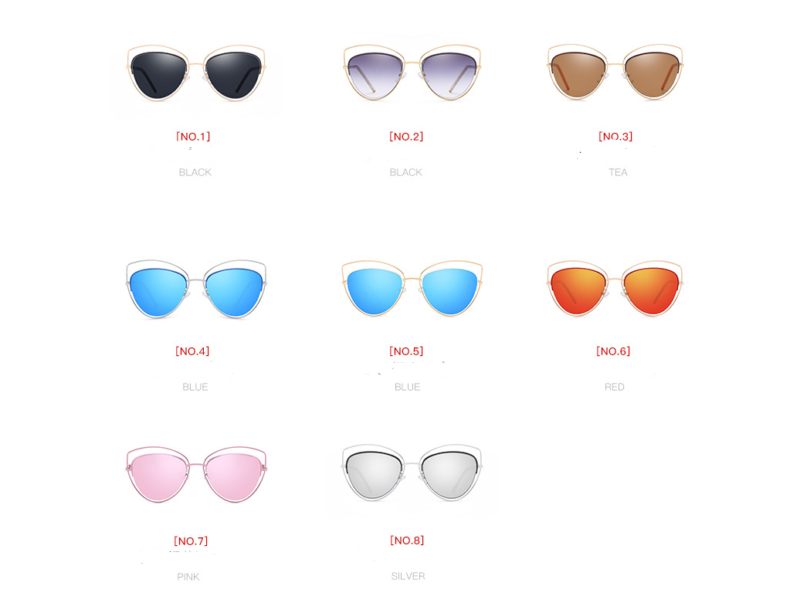 2016 new polarized sunglasses wholesale, men and women with the same type of color film pierced metal legs Eye Sunglasses