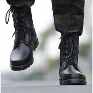 Combat wool boots outdoor tooling boots