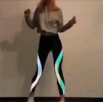 2020 Amazon new digital printing hip pants laser sweatpants yoga pants