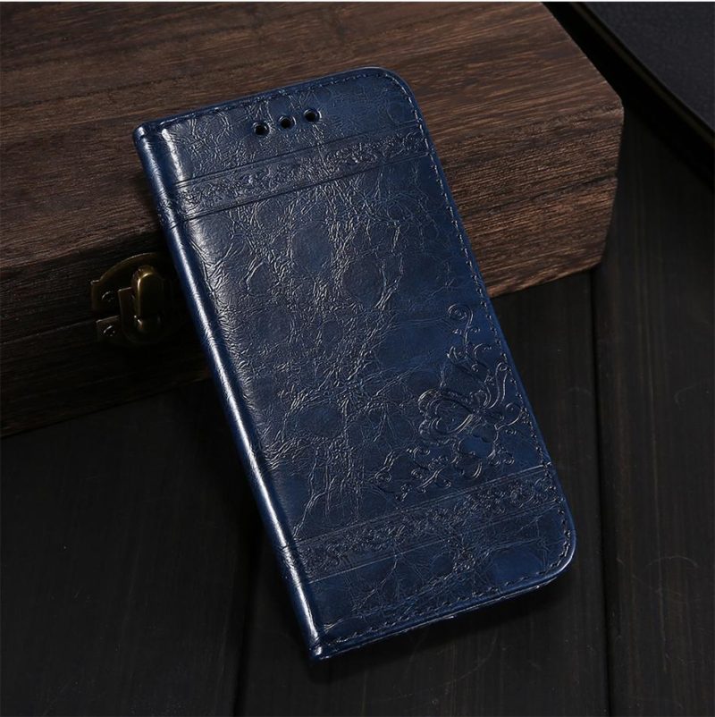 Luxury Retro Leather Cover Flip Case For iPhone/ Samsung Galaxy