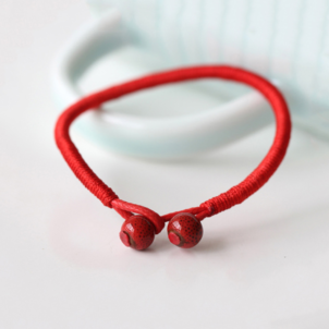 Year red rope bracelet men and women transfer safe ceramic handmade jewelry bracelet ethnic style