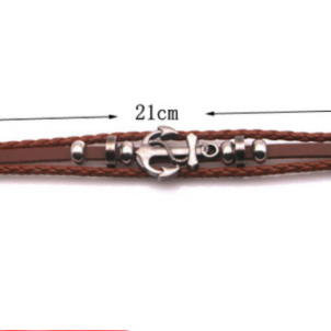 Hand-woven Multilayer Anchor Bracelet