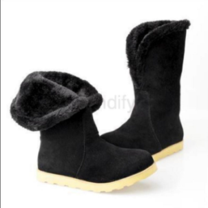 Warm West Shi velvet boots