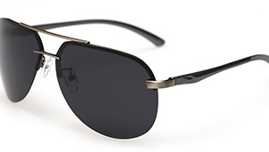 New half-frame polarized sunglasses aluminum magnesium sunglasses sunglasses mirror driving mirror