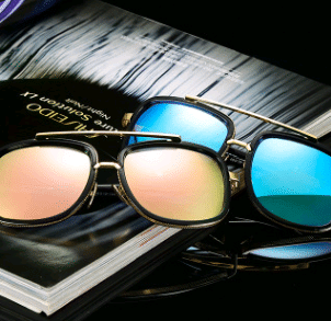 Sunglasses metal trend street shooting retro sunglasses fashion sunglasses