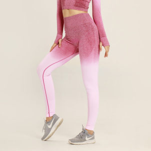 European and American sports high waist sports tights High elastic seamless yoga pants female