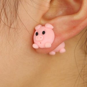 Pig Stud Earrings
