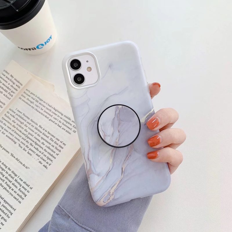 Frosted marble pattern mobile phone case