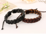 Pure hand-woven leather multi-layer stitching bracelet