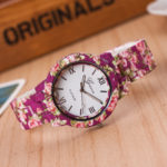Female pattern silicone watch