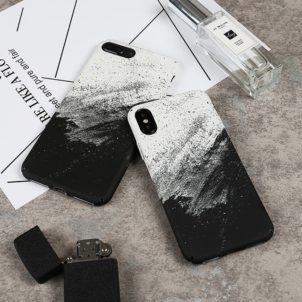 Water paste frosted phone case
