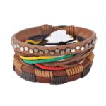 1 Set (3-4PCs) Leather Bracelet