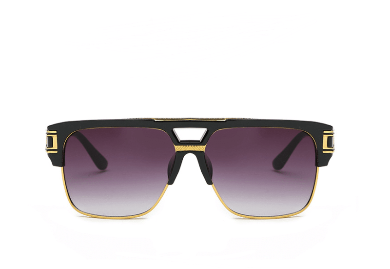 Men and women square retro colorful reflective sunglasses
