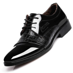 pattern autumn men's pointed business dress shoes leather men's shoes single shoes shoes men