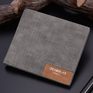 2020 new men's short wallet day Korean version of the ancient youth walletthin male cross money leather wholesale