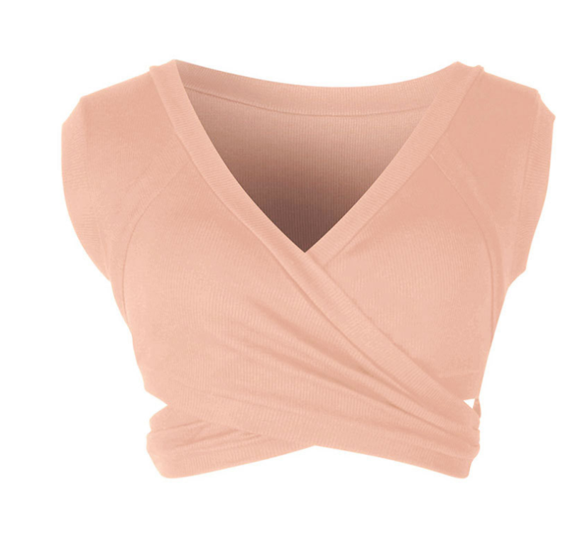 Summer women's sleeveless straps navel short vest bottoming shirt