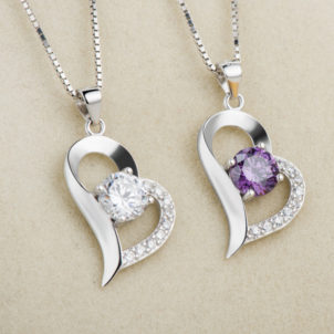 Korean silver jewelry necklace