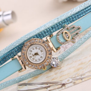 Fashion diamond decorated quartz watch