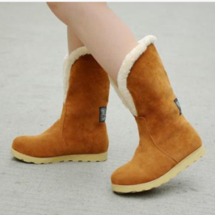 Warm West Shi velvet boots