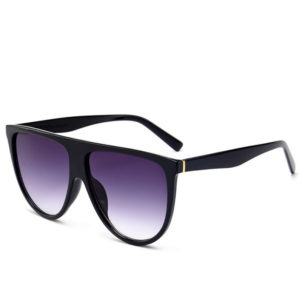 Thin Flat Top Sunglasses Women Luxury Brand Designer Retro Vintage Sunglasses Women Gold Kardashian Clear Glass Sunglasses