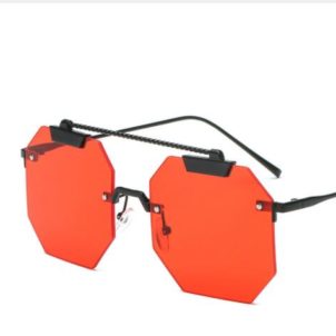 2020 New Arrival Brand Designer Sunglasses irregular Women Shades red silver Glasses Fashion Rimless Eyewear UV400 With box NX