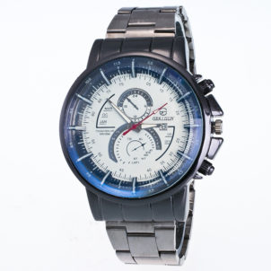Steel belt quartz watch
