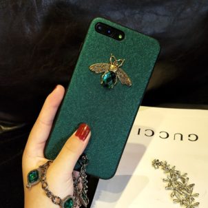 Luxury gemstone bracelet for iPhone7 8plus mobile phone case rhinestone bee