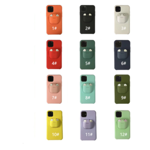 Solid silicone mobile phone case