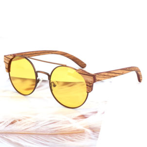 Retro round - framed sunglasses