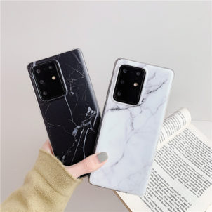 Frosted marble pattern phone case