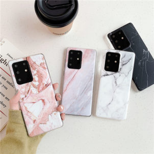 Frosted marble pattern phone case